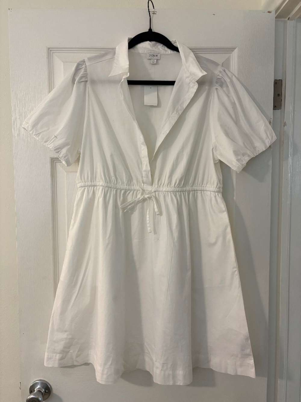 J Crew Factory White Shirt Dress